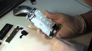 Ремонт iPhone 5 - замена шлейфа, разъема наушников(, 2014-04-03T16:34:32.000Z)