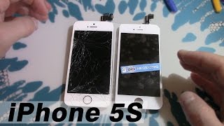 Замена дисплея iPhone 5S.Ремонт телефона(, 2015-08-12T09:50:49.000Z)