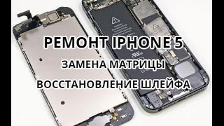 iPhone 5 ремонт. Замена матрицы и восстановление шлейфа(, 2015-08-13T01:06:07.000Z)